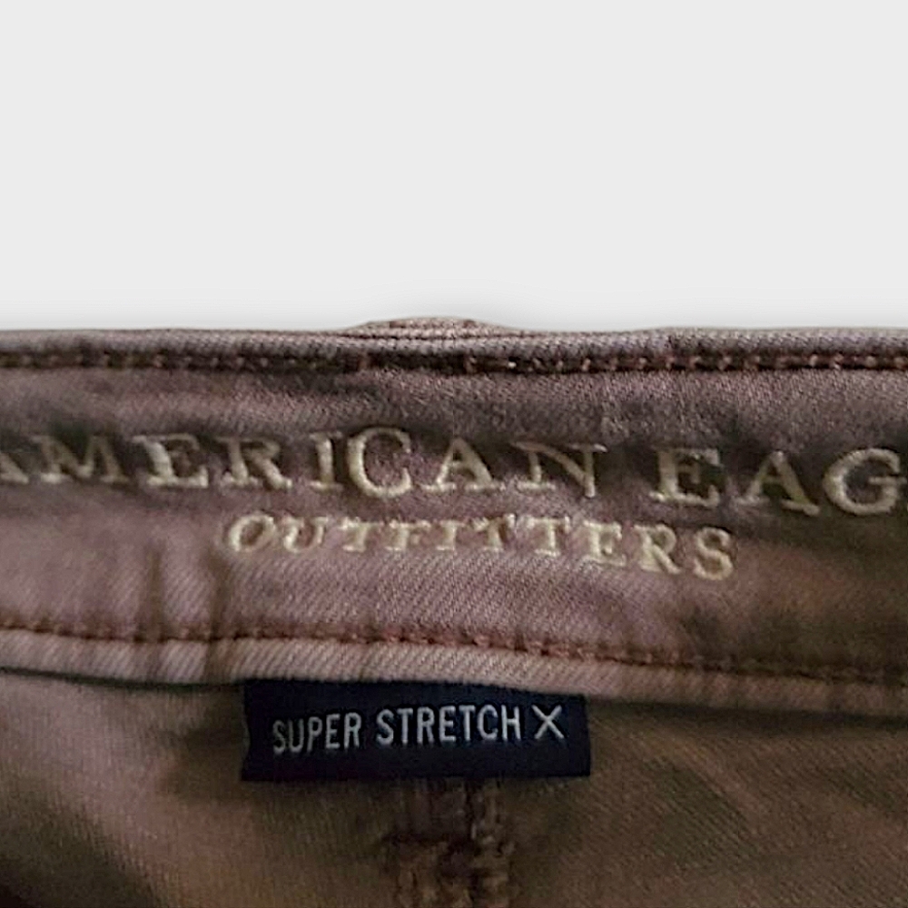 AE Mauve Ripped Knee Super Stretch X Skinny Jeans - Picture 6 of 7